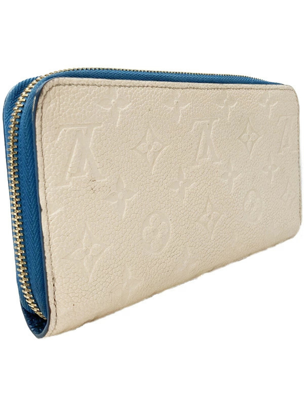 Louis Vuitton Monogram Long Zipper Wallet Round Empreinte Zippy Brown